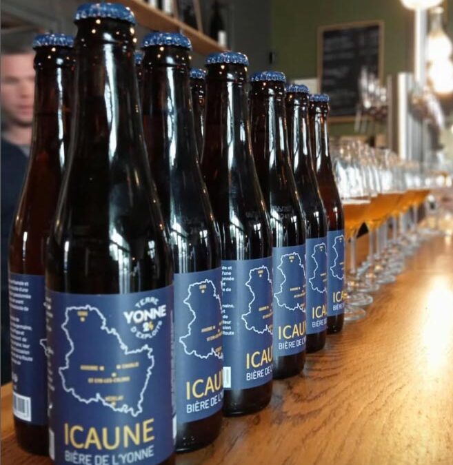 Création de la bière ICAUNE pour le passage de la flamme olympique
